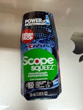 Crest Scope Squeez Mouthwash Concentrate — Cool Peppermint (Green, Blue, Black)